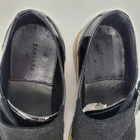 ZANZARA Courbet Cap Toe Casual Slip-on Loafers Oxford black Shoes for Men size 8 - Picture 7 of 14